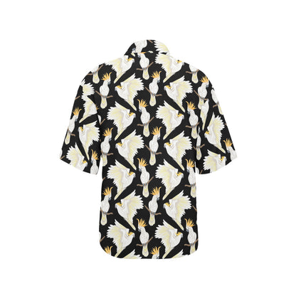 Cockatoo Print Design LKS402 Women's Hawaiian Shirt