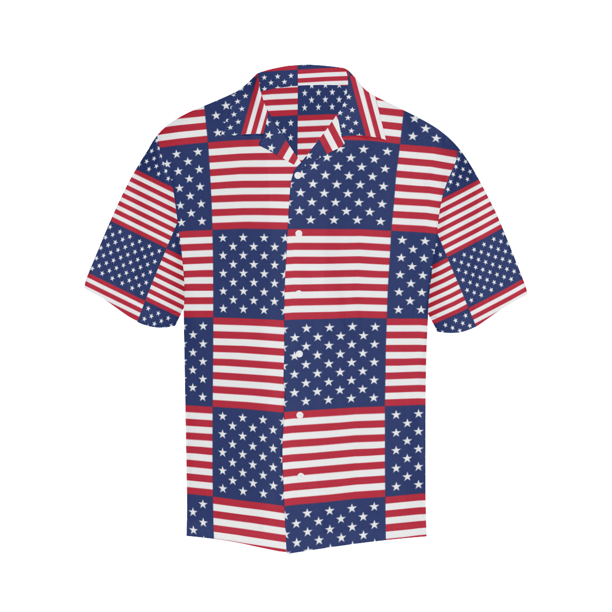 Patriotic US Flag Pattern Print Design A03 Men's Hawaiian Shirt