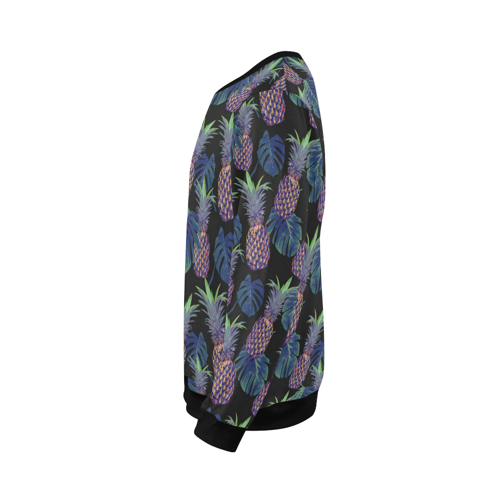 Pineapple Pattern Print Design PP04 Men Long Sleeve Sweatshirt