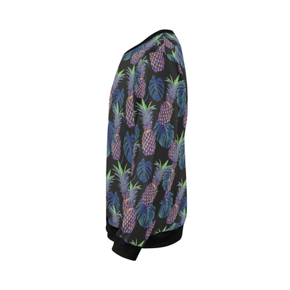Pineapple Pattern Print Design PP04 Men Long Sleeve Sweatshirt