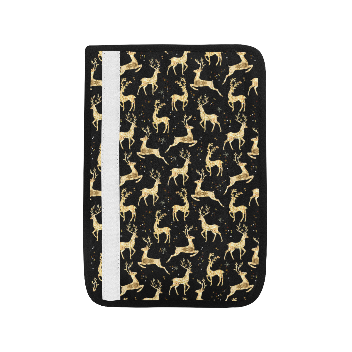 Deer Gold Pattern Car Seat Belt Cover