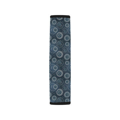 Sun Moon Tattoo Design Themed Print Car Seat Belt Cover