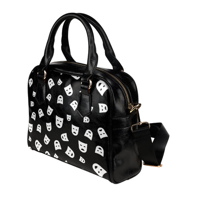 Acting Mask Pattern Print Design 03 Shoulder Handbag