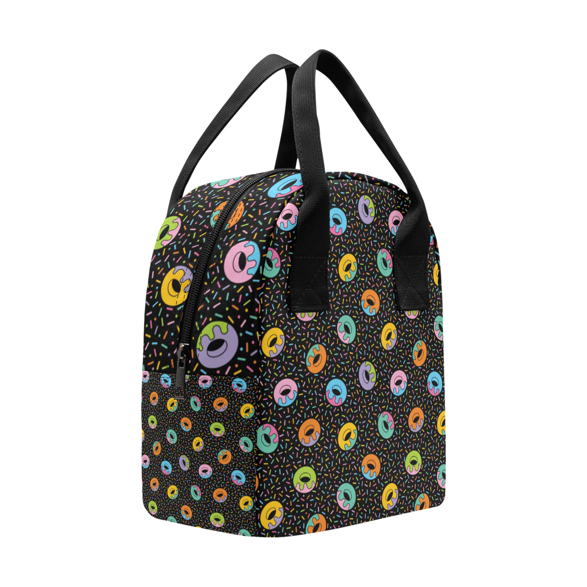 Donut Pattern Print Design DN012 Insulated Lunch Bag