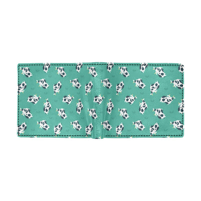 Cow Pattern Print Design 03 Men's ID Card Wallet