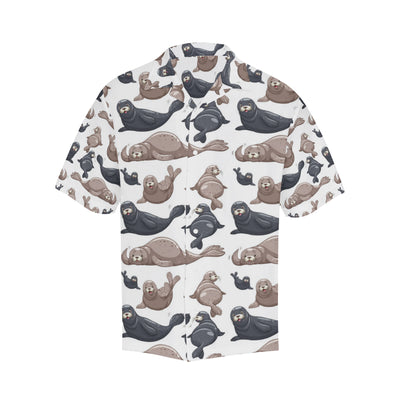 Sea Lion Pattern Print Design 02 Men's Hawaiian Shirt