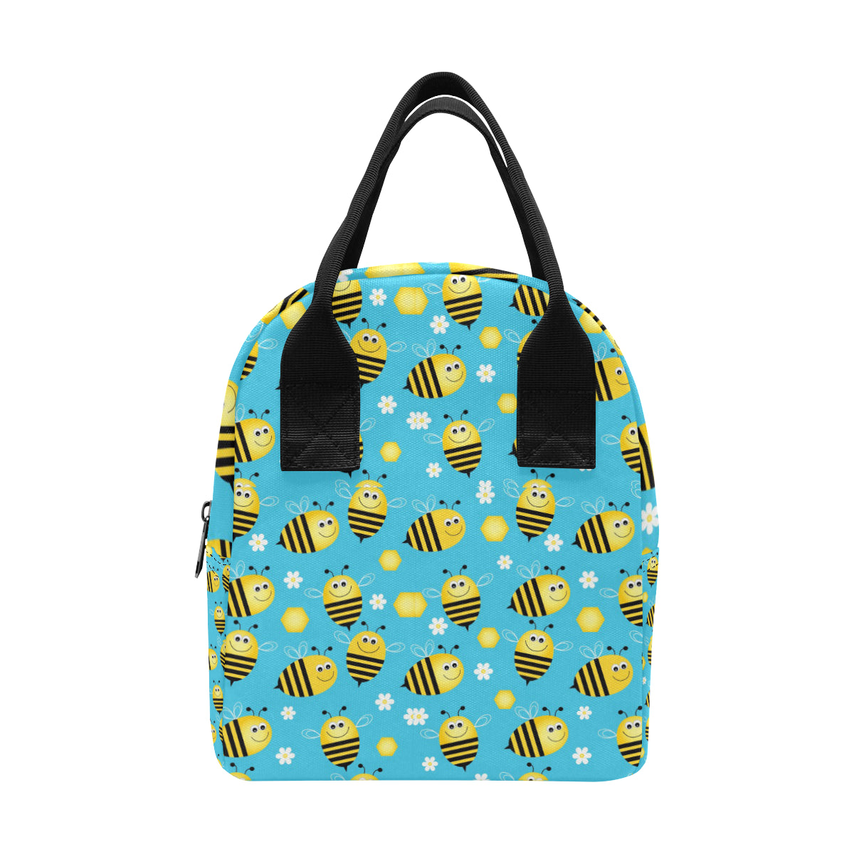Bee Pattern Print Design BEE06 Insulated Lunch Bag