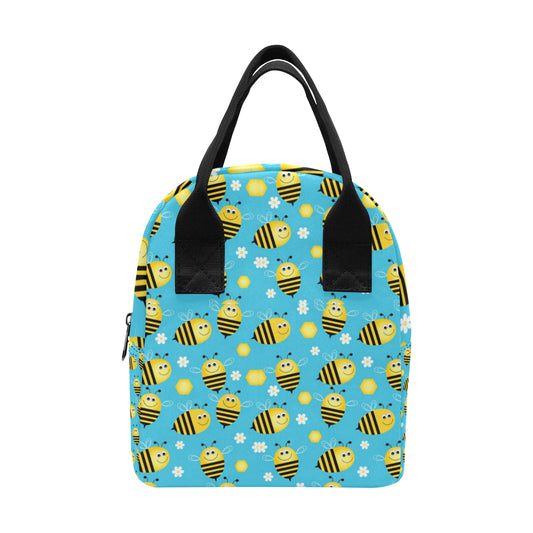Bee Pattern Print Design BEE06 Insulated Lunch Bag