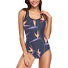 Bird Of Paradise Pattern Print Design BOP015 Women Swimsuit