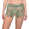 Bird Of Paradise Pattern Print Design BOP08 Yoga Shorts