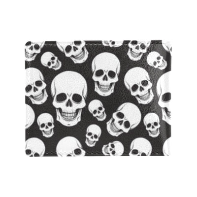 Skull Print Design LKS301 Men's ID Card Wallet