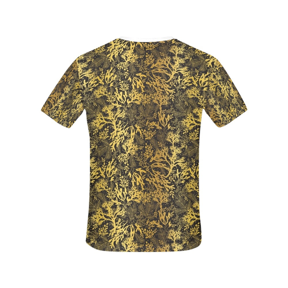 Seaweed Print Design LKS303 Women's  T-shirt