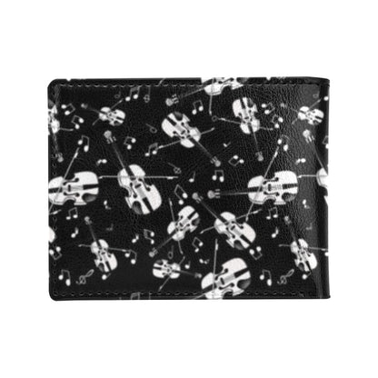 Violin Print Design LKS404 Men's ID Card Wallet