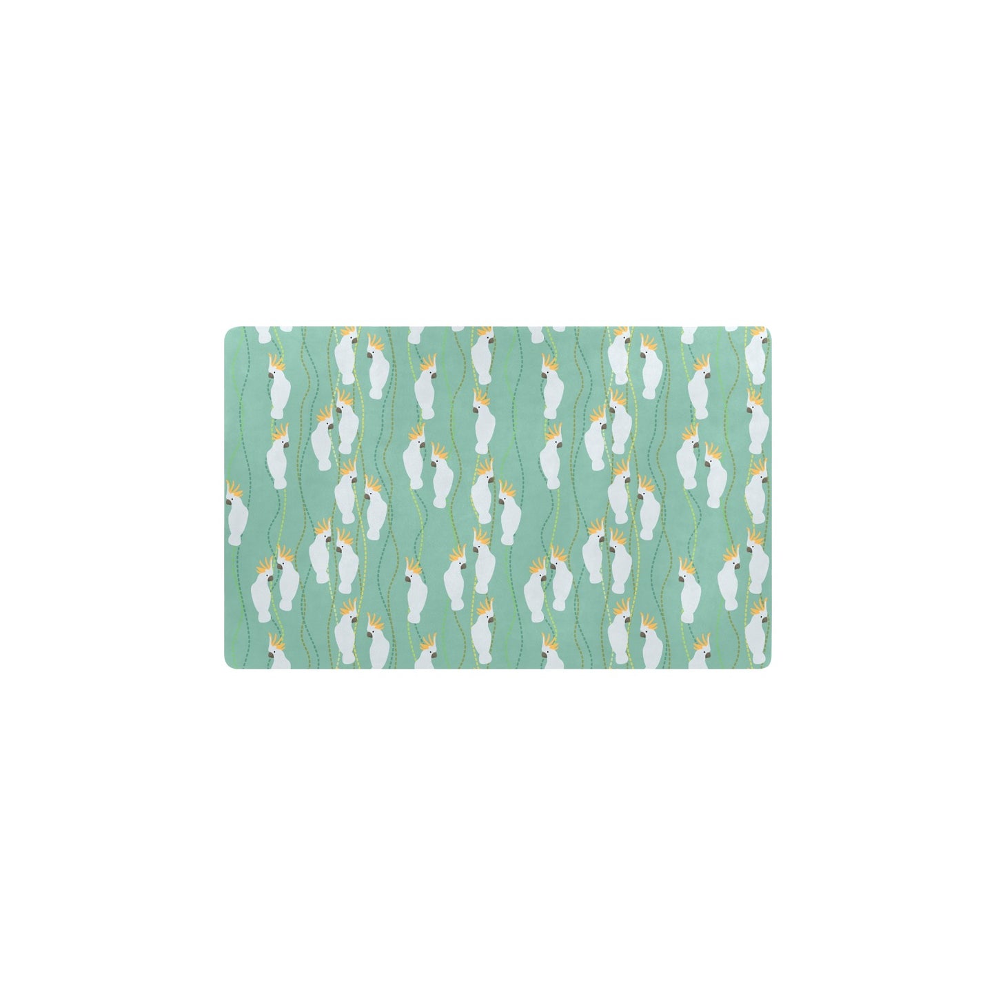 Cockatoo Pattern Print Design 01 Kitchen Mat