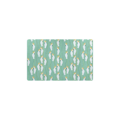 Cockatoo Pattern Print Design 01 Kitchen Mat