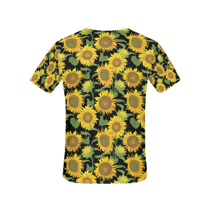 Sunflower Print Design LKS302 Women's  T-shirt
