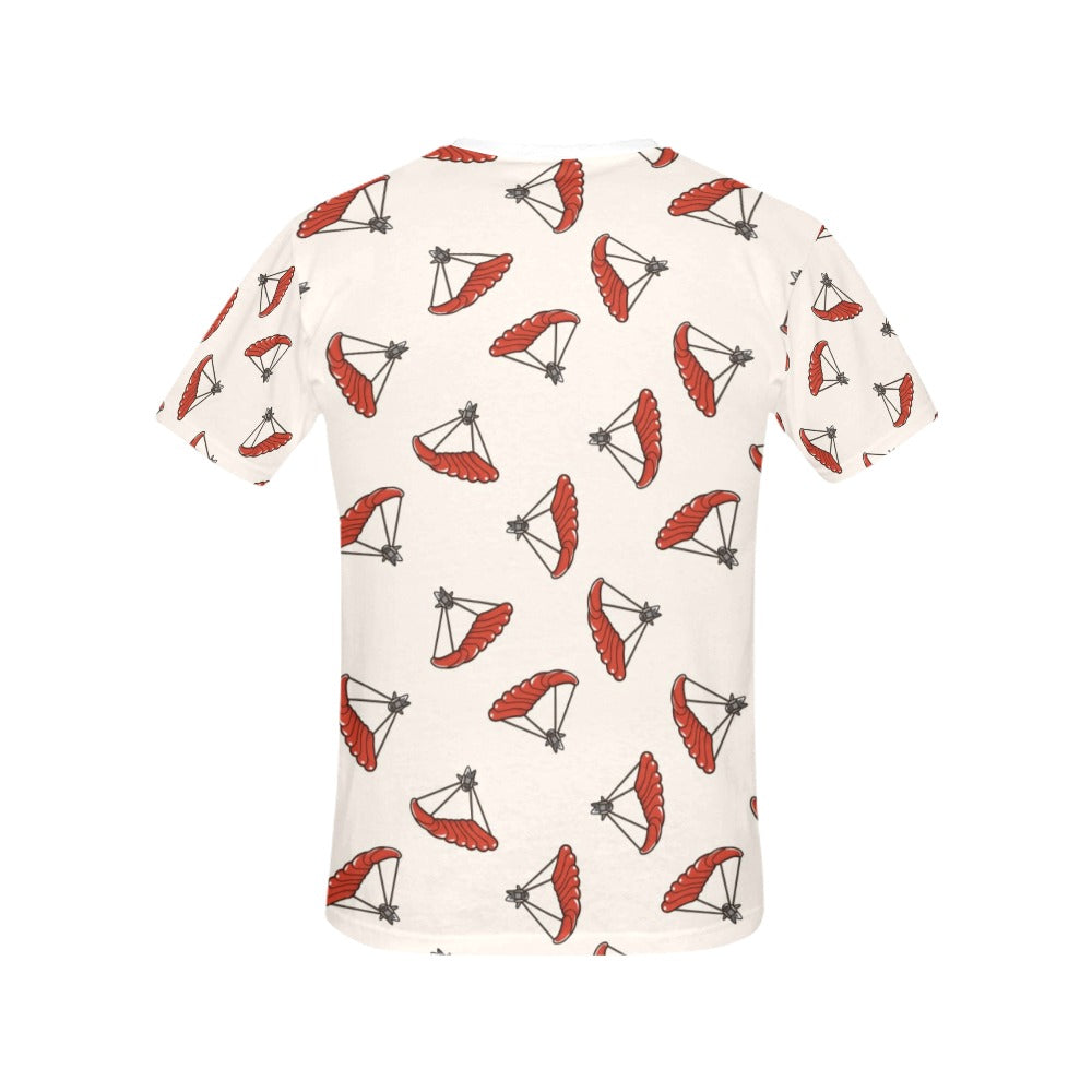Skydiver Print Design LKS302 Women's  T-shirt