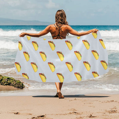 Taco Print Design LKS304 Beach Towel 32" x 71"