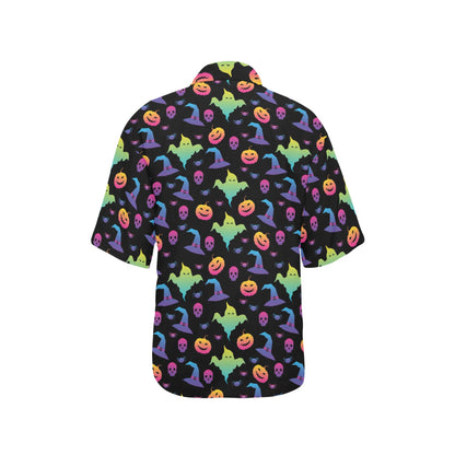 Halloween Print Design LKS404 Women's Hawaiian Shirt