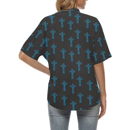 Totem Print Design LKS304 Women's Hawaiian Shirt