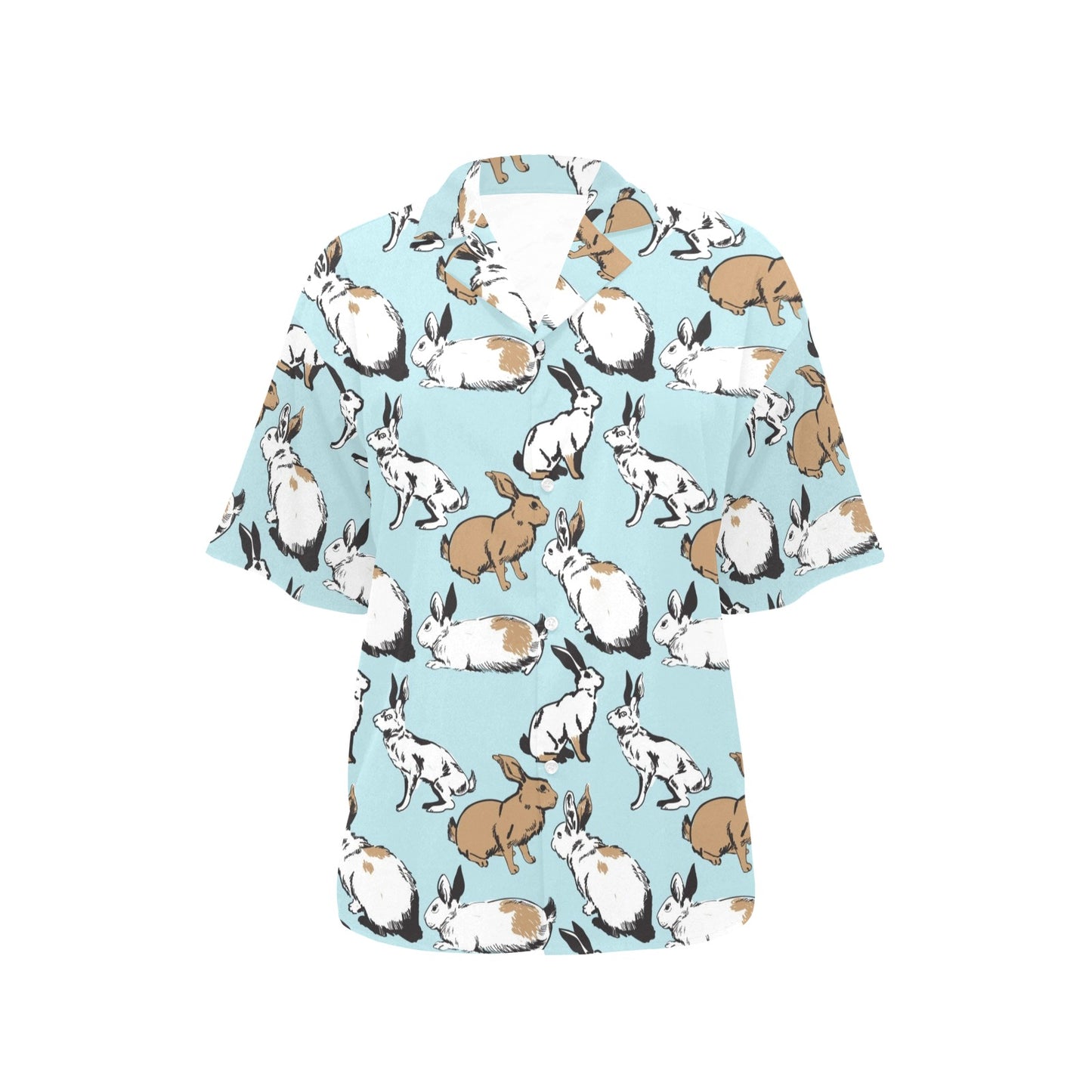 Rabbit Pattern Print Design RB018 Women's Hawaiian Shirt