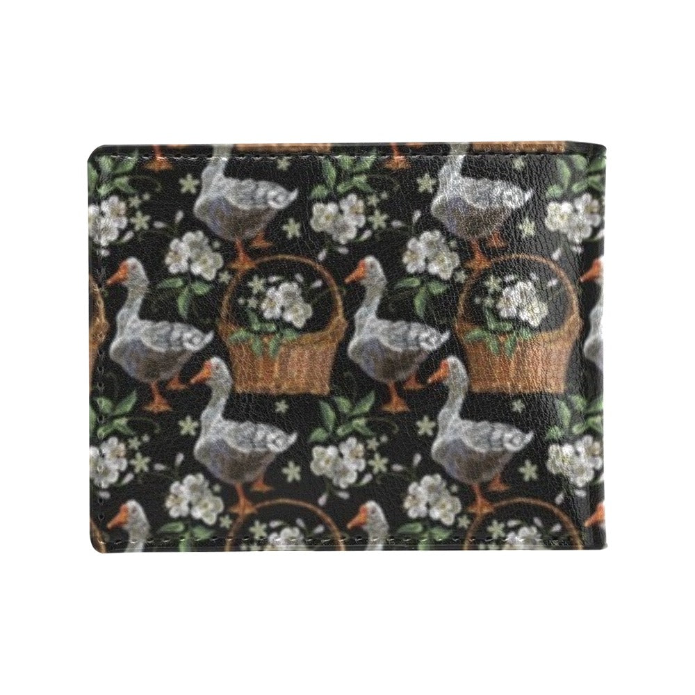 Goose Print Design LKS406 Men's ID Card Wallet