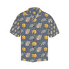 Safari Elephant Lion Print Design LKS303 Men's Hawaiian Shirt