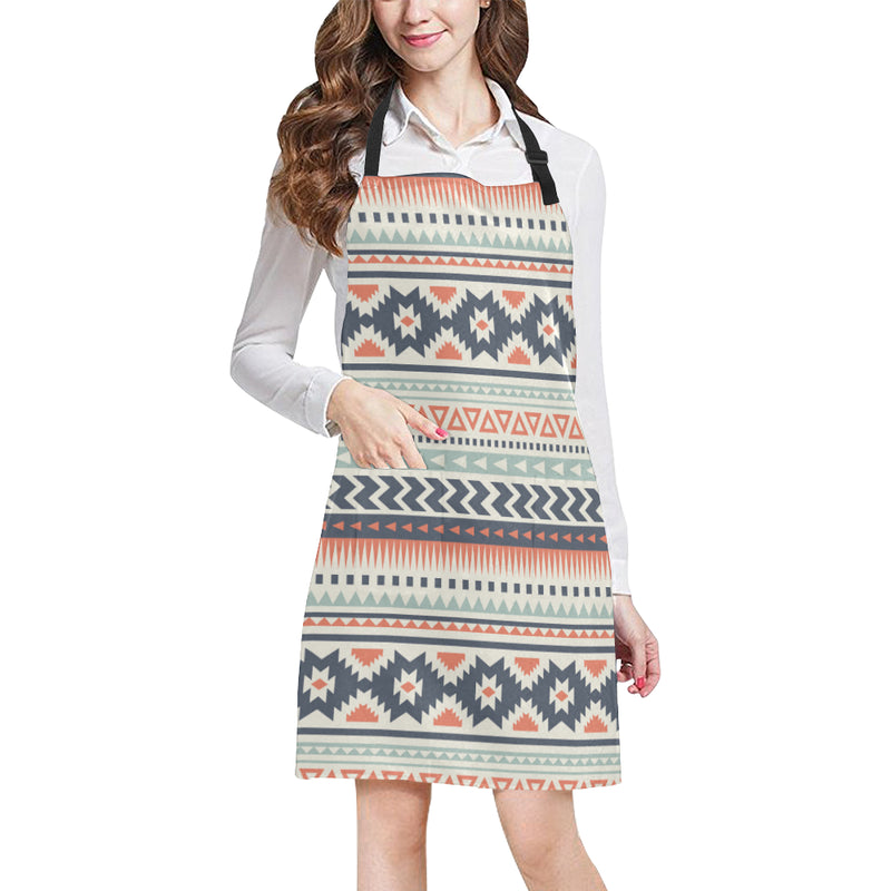 Tribal Aztec vintage pattern Apron with Pocket