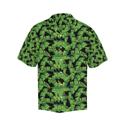 Banana Leaf Pattern Print Design 03 Men's Hawaiian Shirt