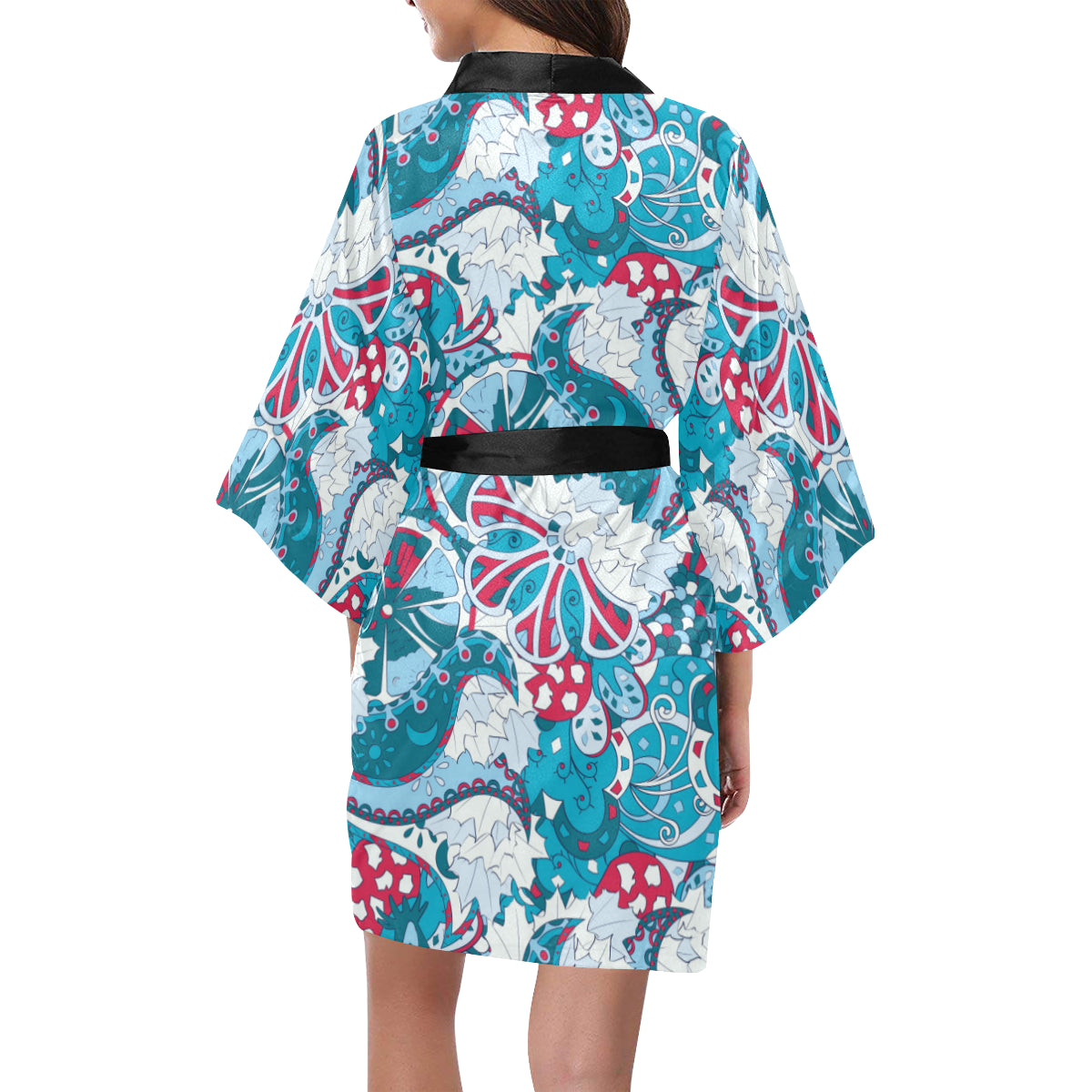 Pucci Pattern Print Design A05 Women's Short Kimono