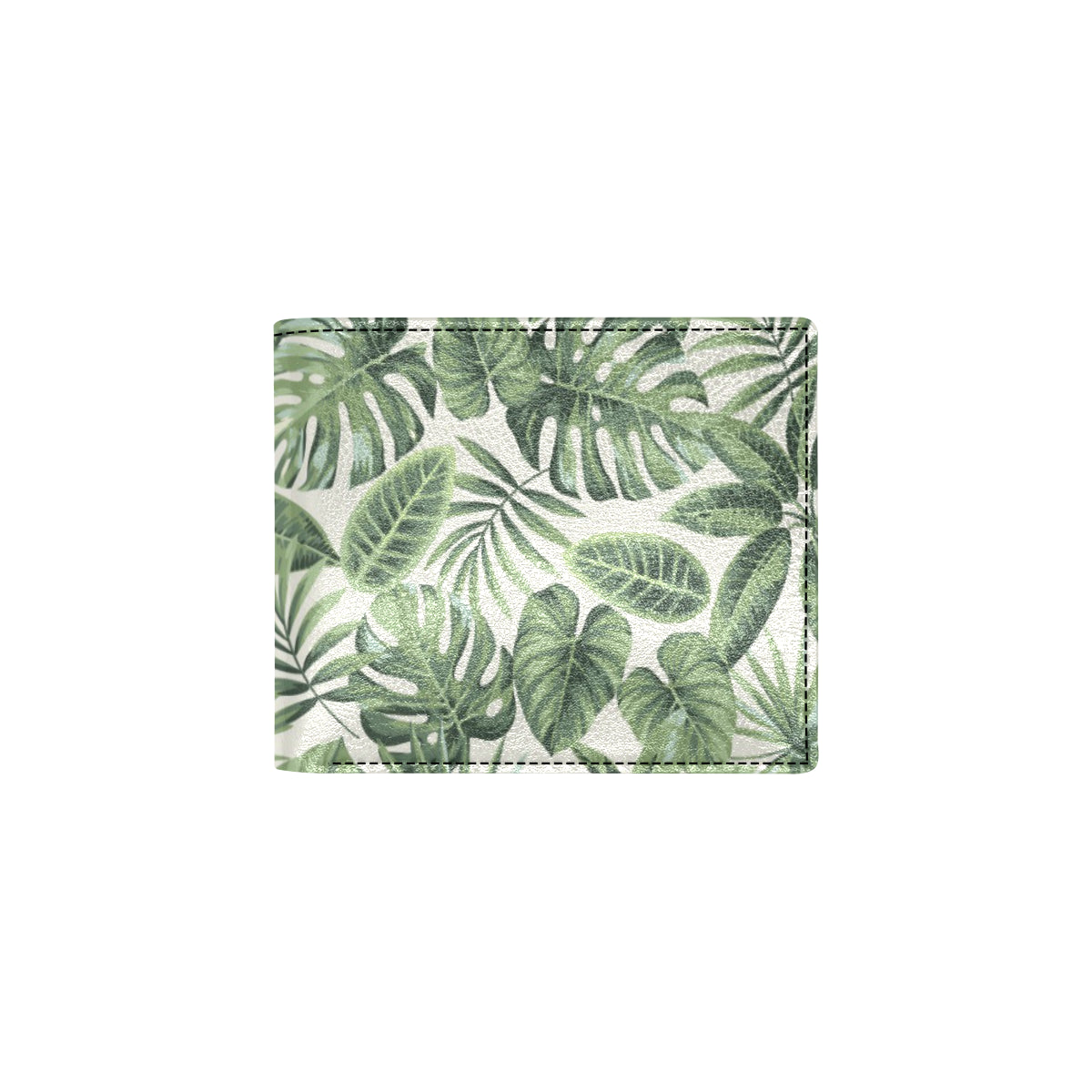 Palm Leaves Pattern Print Design PL014 Men's ID Card Wallet