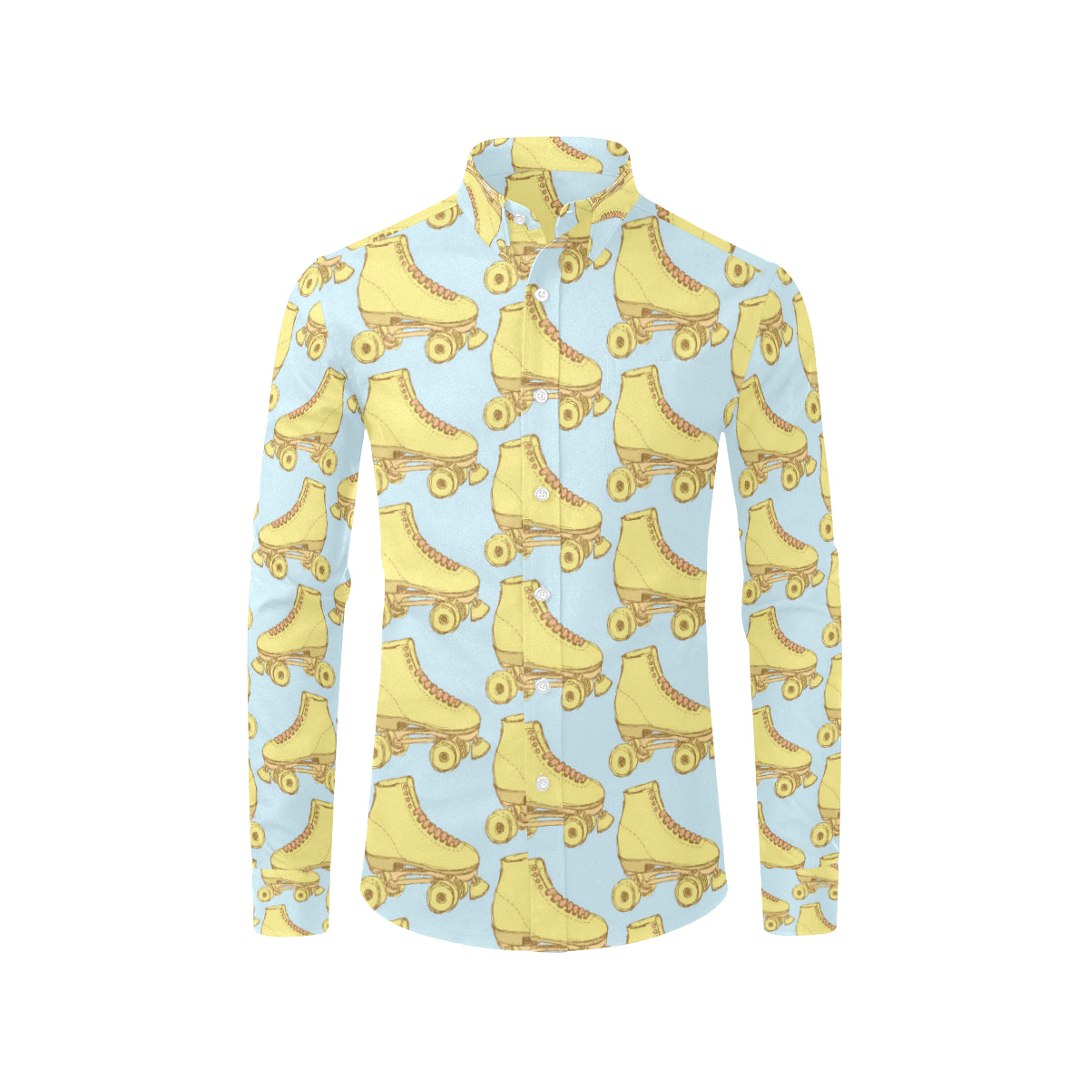 Roller skate Pattern Print Design A03 Men's Long Sleeve Shirt