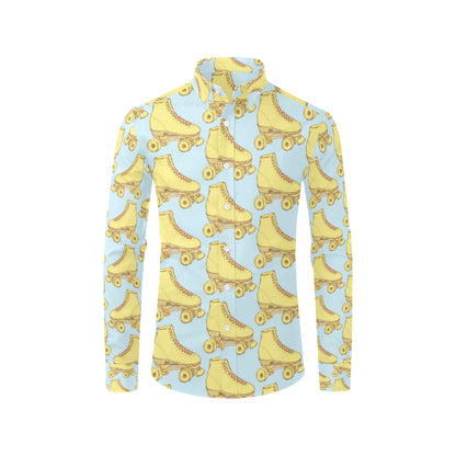Roller skate Pattern Print Design A03 Men's Long Sleeve Shirt
