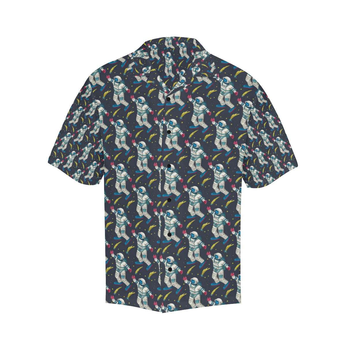 Astronaut Pattern Print Design 04 Men's Hawaiian Shirt