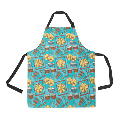 Percussion Pattern Print Design 03 Apron with Pocket