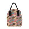 Cupcake Pattern Print Design CP01 Insulated Lunch Bag