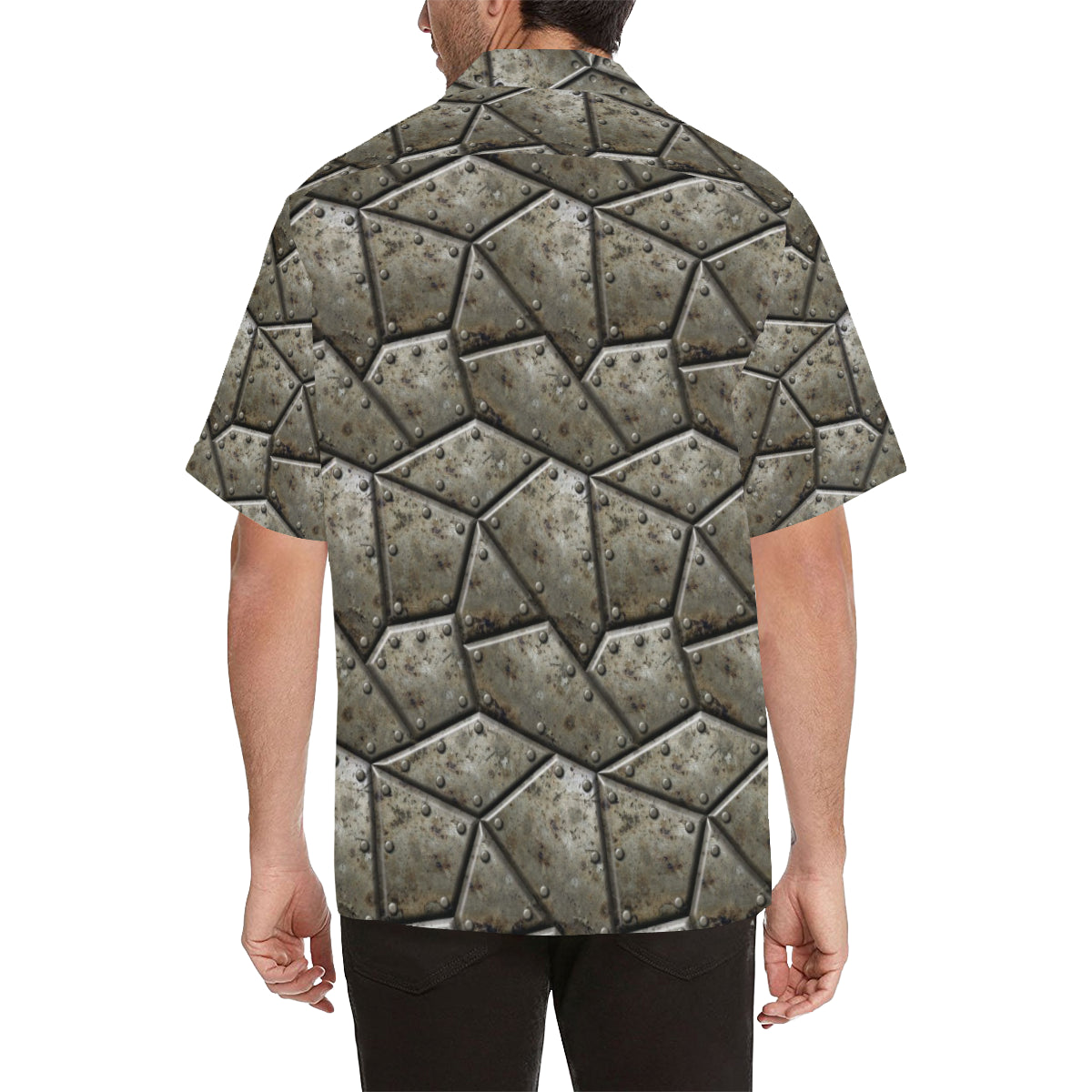 Armor Pattern Print Design 01 Men's Hawaiian Shirt