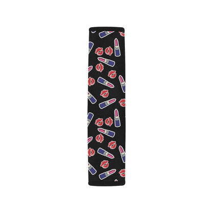 Lipstick Pattern Print Design LT01 Car Seat Belt Cover