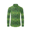 Python Green Pattern Print Design A01 Men's Long Sleeve Shirt