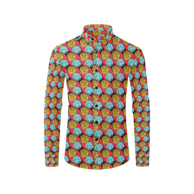 African Fashion Print Pattern Men's Long Sleeve Shirt