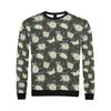 Daisy Pattern Print Design DS08 Men Long Sleeve Sweatshirt