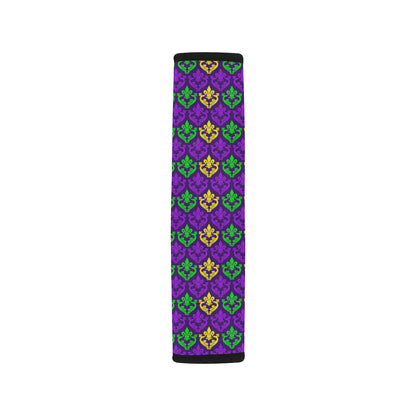Mardi Gras Pattern Print Design 02 Car Seat Belt Cover