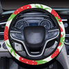 Strawberry Pattern Print Design SB01 Steering Wheel Cover with Elastic Edge