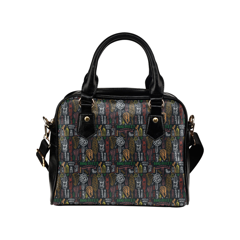 Barbecue Pattern Print Design 03 Shoulder Handbag