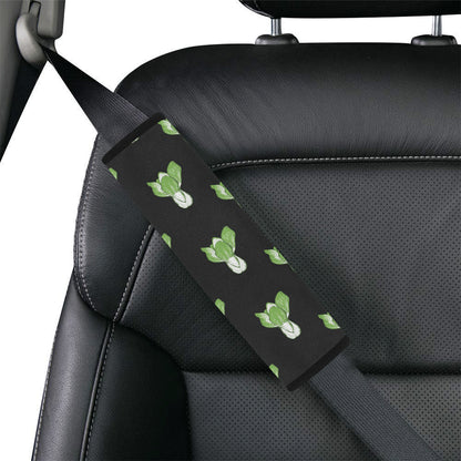 Kale Pattern Print Design 02 Car Seat Belt Cover