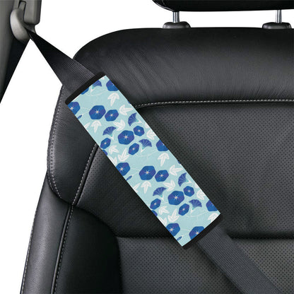 Morning Glory Pattern Print Design MG07 Car Seat Belt Cover