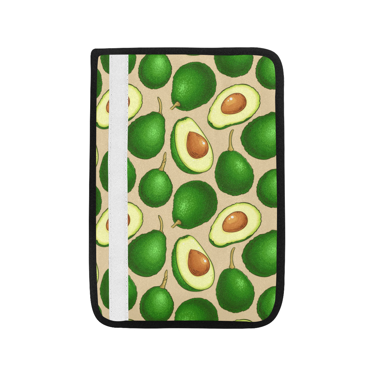 Avocado Pattern Print Design AC010 Car Seat Belt Cover