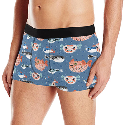 Fugu Pattern Print Design 02 Men's Boxer Briefs