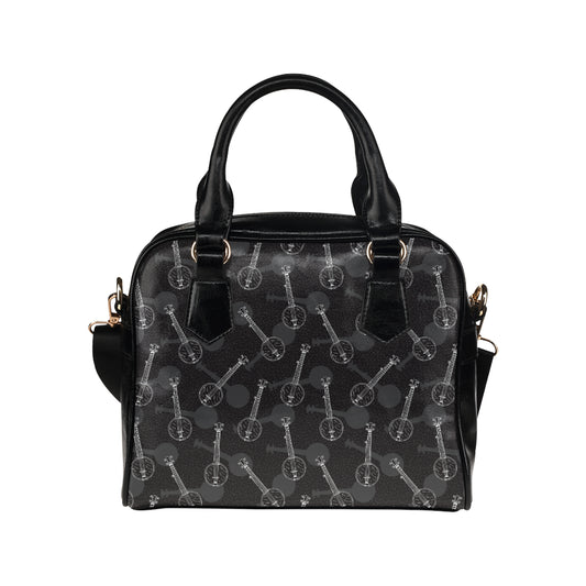 Banjo Pattern Print Design 03 Shoulder Handbag