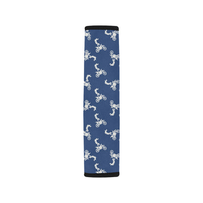 Motocross Pattern Print Design 01 Car Seat Belt Cover